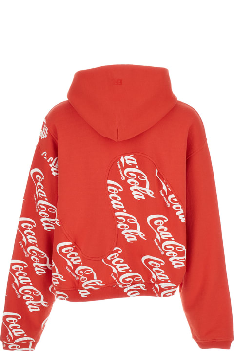 ERL for Men ERL Men Coca Cola Swirl Hoodie Knit