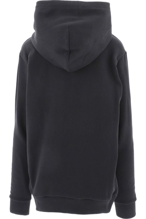 Dolce & Gabbana Coats & Jackets for Girls Dolce & Gabbana Logo Embroidered Hooded Jacket