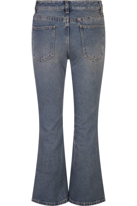 ウィメンズ Givenchyのデニム Givenchy Medium Blue Denim Jeans With Boot Cut