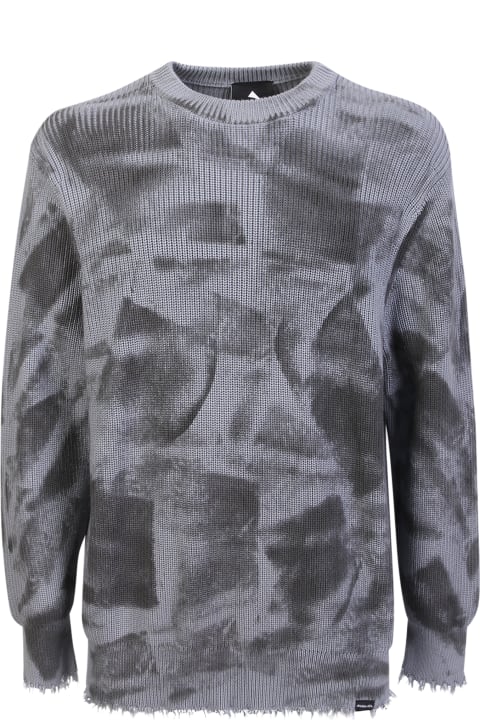 Mauna Kea Sweaters for Men Mauna Kea Cotton Pinture Effect Sweater
