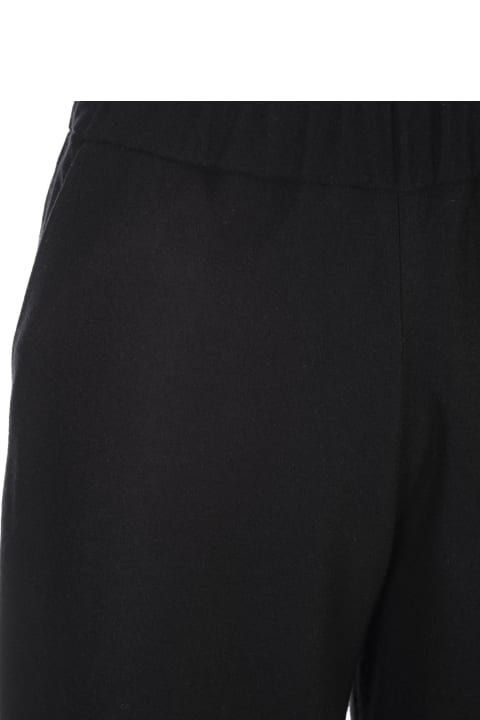 Fedeli Pants & Shorts for Women Fedeli Black Cashmere Wide Trousers