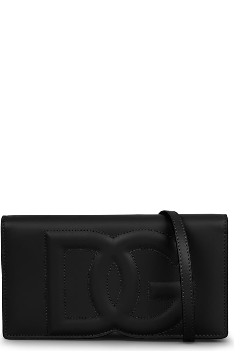 Dolce & Gabbana Bags for Women Dolce & Gabbana Dolce & Gabbana Logo-embossed Leather Crossbody Bag