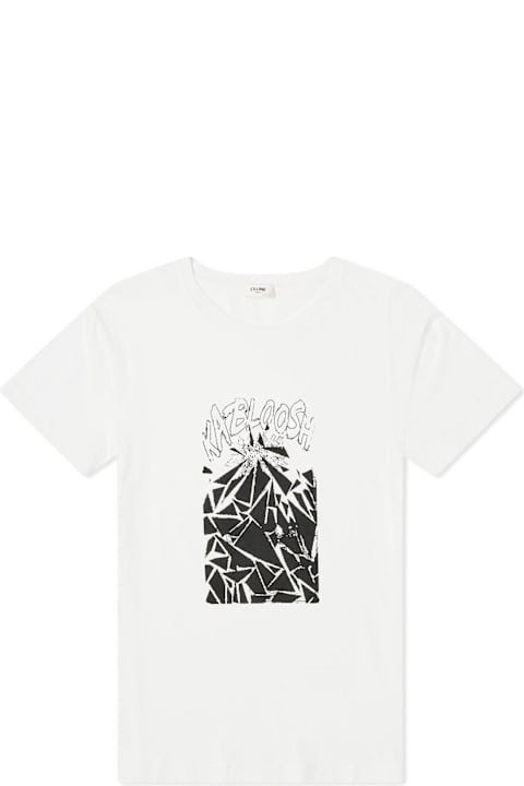 Topwear Sale for Men Celine Printed Cotton T-shirt