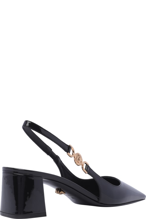 Versace High-Heeled Shoes for Women Versace Slingback Patent Leather