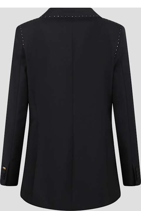 Hebe Studio Clothing for Women Hebe Studio The Black Wool And Crystals Bianca Blazer