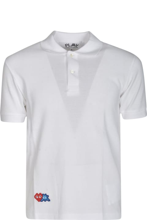 Comme des Garçons Play Shirts for Men Comme des Garçons Play Logo Embroidered Regular Polo Shirt