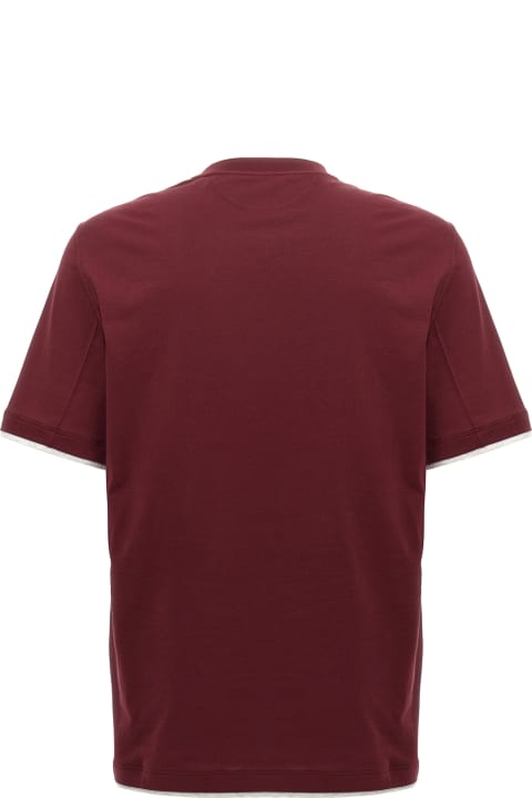 Clothing Sale for Men Brunello Cucinelli Layered T-shirt