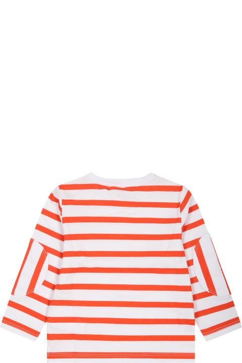 Stella McCartney Kids T-Shirts & Polo Shirts for Baby Boys Stella McCartney Kids White T-shirt For Baby Boy With Patch