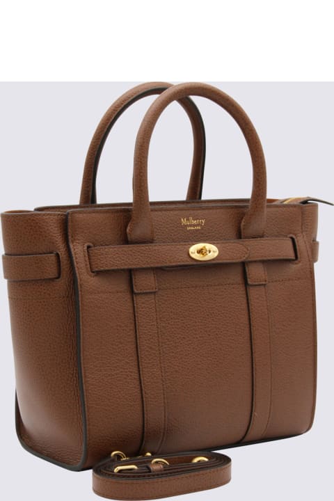 Mulberry Totes for Women Mulberry Brown Leather Bayswater Handle Bag