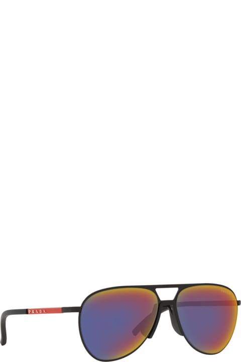 メンズ Prada Linea Rossaのアイウェア Prada Linea Rossa Ps 51xs Matte Black Sunglasses