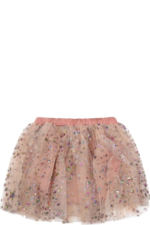 Pink Skirt For Baby Girl With Sequins