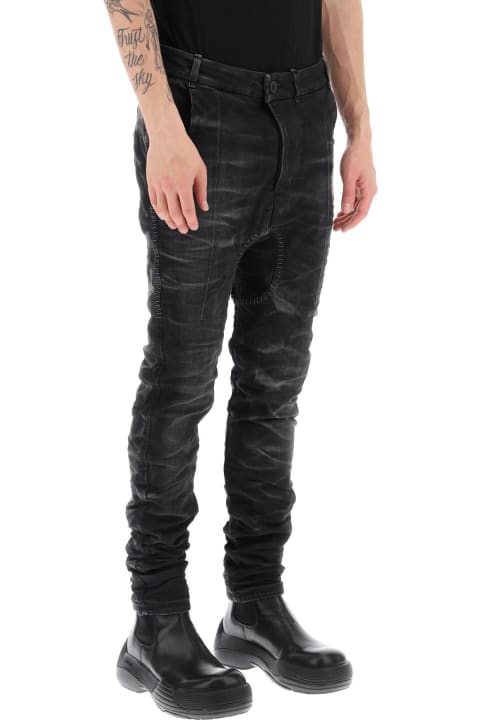 Boris Bidjan Saberi Jeans for Men Boris Bidjan Saberi Stone Washed Jeans With Used Effect