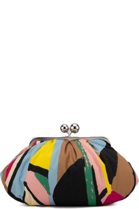 ウィメンズ Weekend Max Maraのクラッチバッグ Weekend Max Mara Medium 'adorato' Pasticcino Bag In Cotton Faille