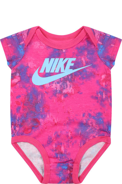 Nike Bottoms for Baby Boys Nike Fuchsia Suit For Baby Girl With Swoosh