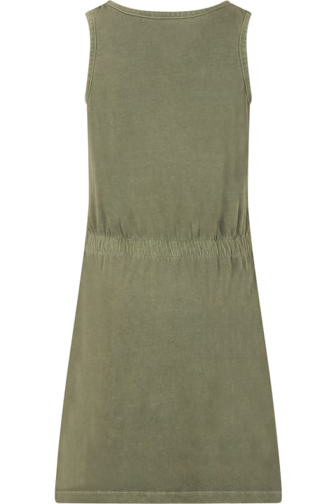 Casual Green Dress For Girl