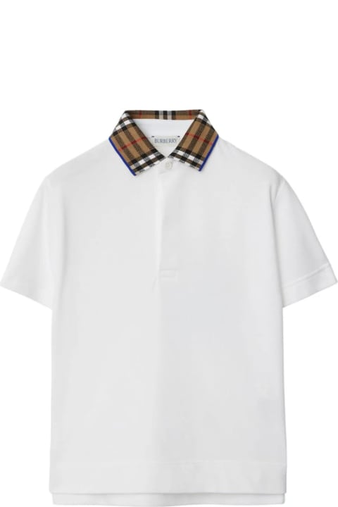 Fashion for Kids Burberry Burberry Kids T-shirts And Polos White