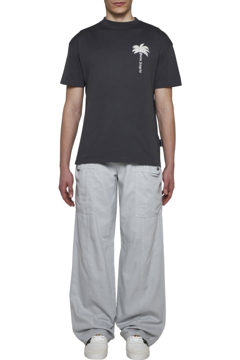 Palm Angels for Men Palm Angels Wide-leg Mid-rise Trousers