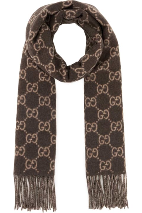 Homeware Gucci Embroidered Cashmere Scarf