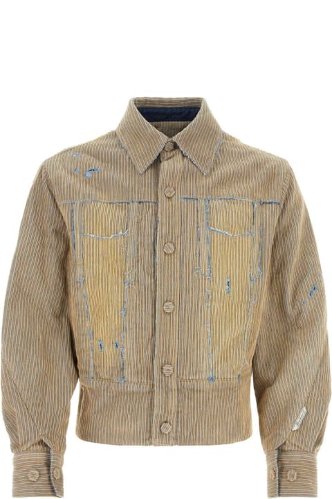 Ader Error Coats & Jackets for Men Ader Error Beige Corduroy Jacket