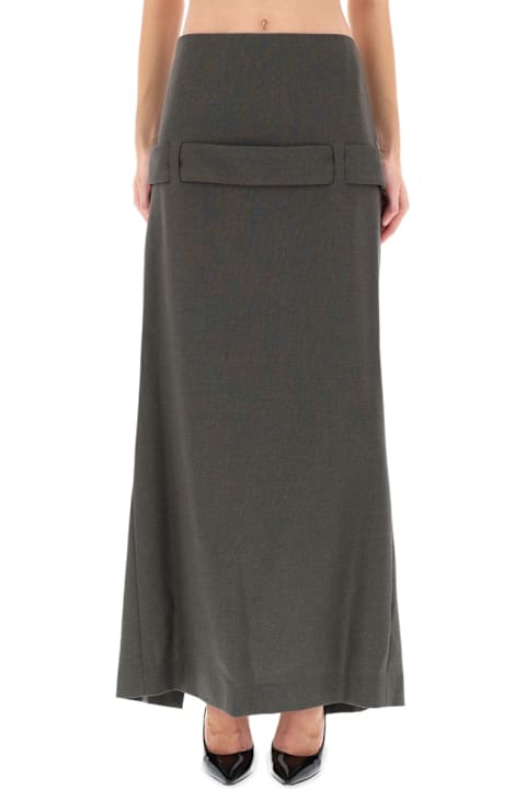 Jean Paul Gaultier for Kids Jean Paul Gaultier Deconstructed Skirt With Martingale Detail