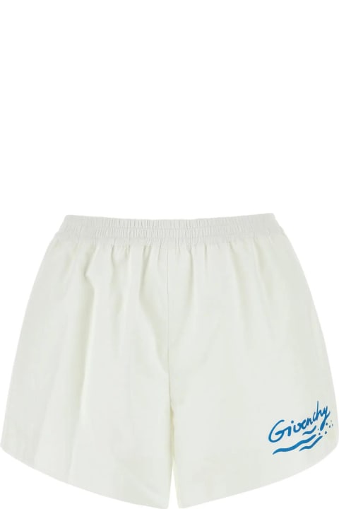 Givenchy for Women Givenchy White Cotton Shorts