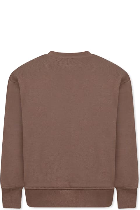 Homeware MSGM Brown Sweatshirt For Boy With Logo