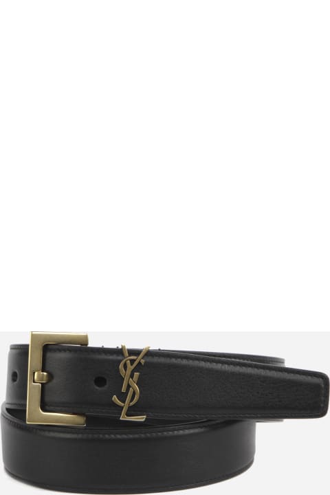Monogram Belt In Smooth Leather