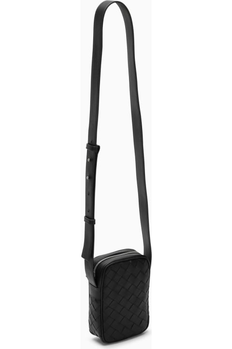 Shoulder Bags for Men Bottega Veneta Intrecciato Zipped Phone Pouch
