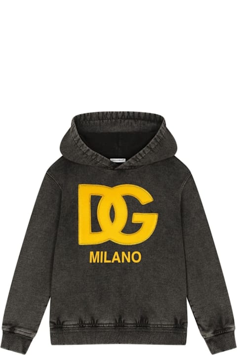 Dolce & Gabbana لـ Kids Dolce & Gabbana Felpa Con Logo