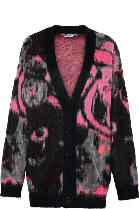 MSGM Sweaters for Women MSGM Two-tone Mohair Blend Cardigan