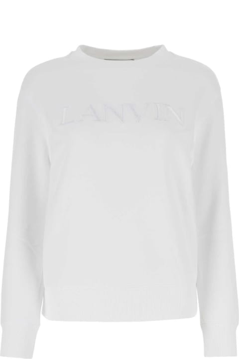 Lanvin for Women Lanvin White Cotton Sweatshirt