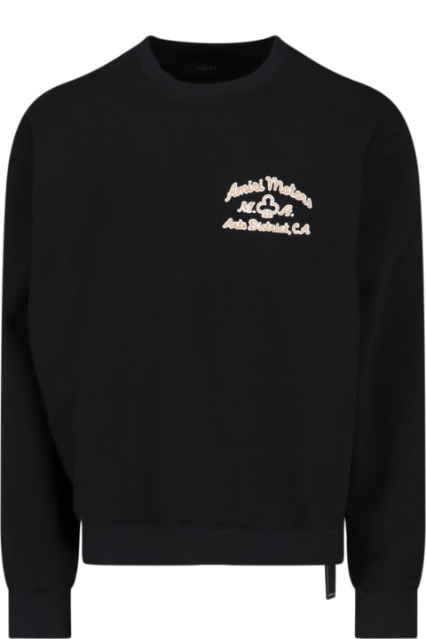 メンズ AMIRIのフリース＆ラウンジウェア AMIRI Logo Crewneck Sweatshirt