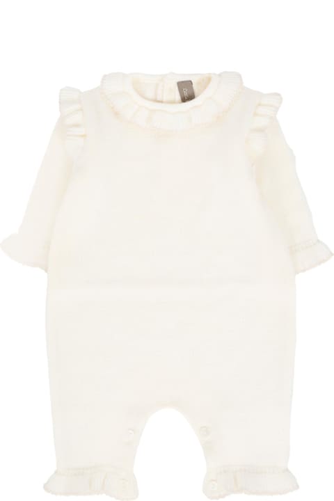 Little Bear for Men Little Bear Ivory Romper For Baby Girl