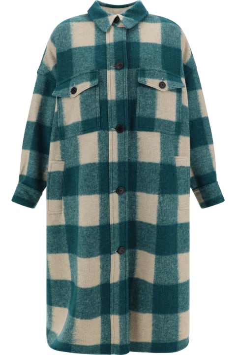 Coats & Jackets for Women Marant Étoile Fontizi Wool Blend Coat