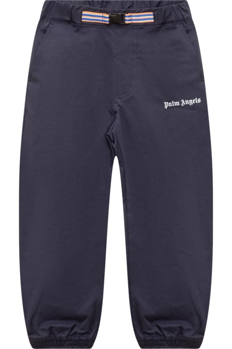 Palm Angels Bottoms for Girls Palm Angels Trousers With Logo