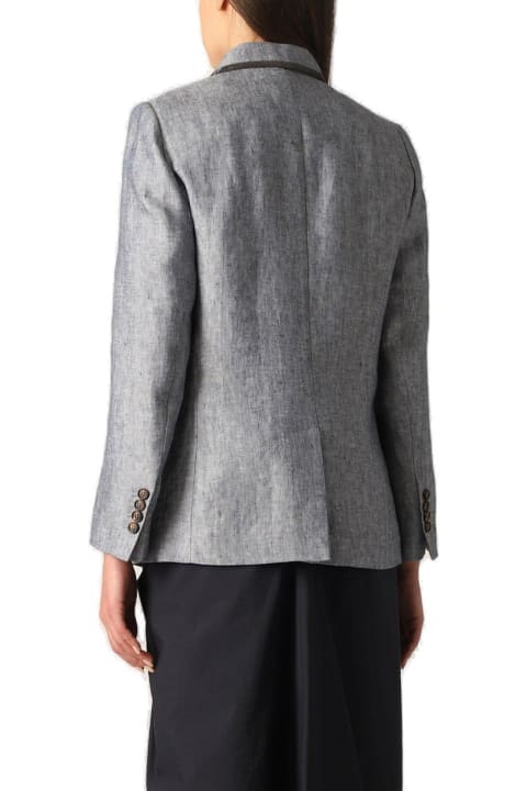 Fashion for Women Brunello Cucinelli Tailored Buttoned Jacket Brunello Cucinelli