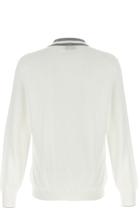 Brunello Cucinelli Sweaters Sale for Men Brunello Cucinelli Heraldic Logo Patch Cardigan