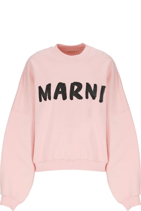 ウィメンズ Marniのフリース＆ラウンジウェア Marni Logo Crewneck Sweatshirt