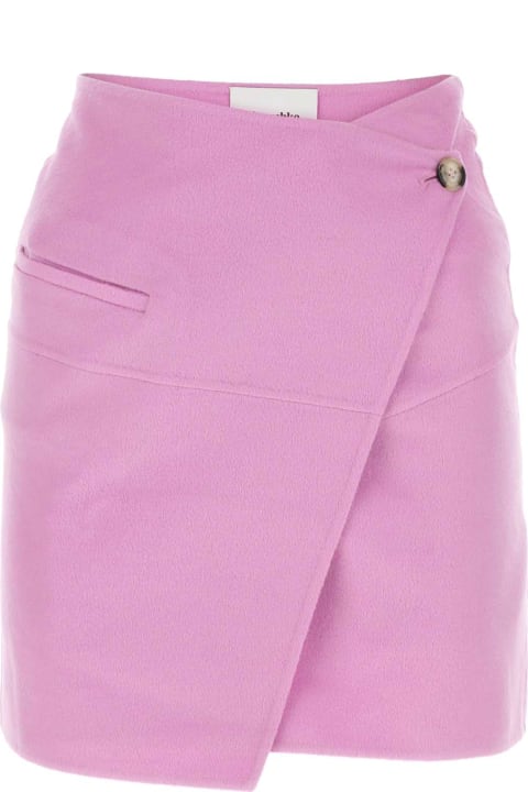 Nanushka for Women Nanushka Pink Wool Blend Mini Skirt