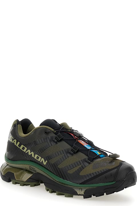 Salomon for Women Salomon 'xt-4 Og' Green Sneakers With Drawstring In Mesh And Tech Fabric