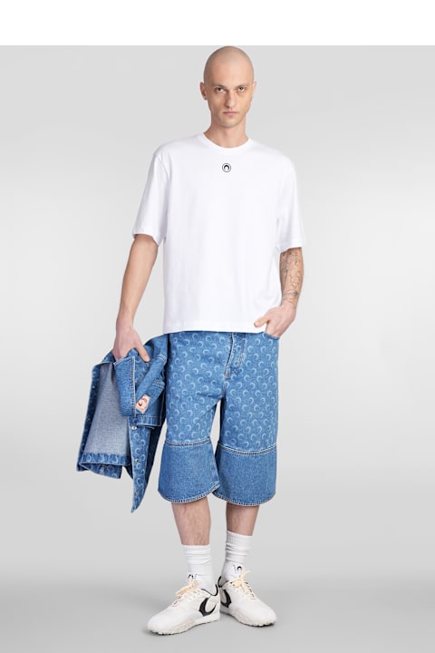 Marine Serre for Men Marine Serre T-shirt In White Cotton