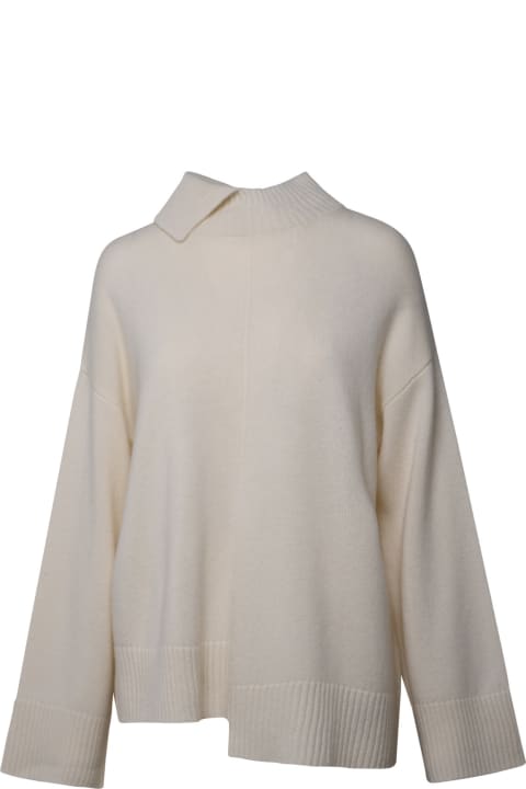 Parosh Sweaters for Women Parosh Cream Cashmere Blend Sweater