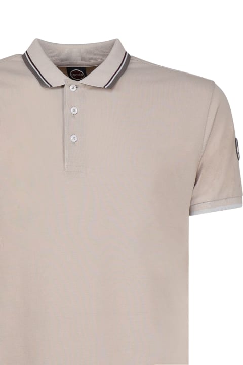 Piqué Polo Shirt With Stripes On The Collar