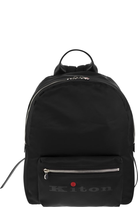 メンズ バックパック Kiton Backpack With Logo