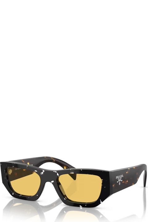Prada Eyewear Eyewear for Men Prada Eyewear Pr A01s Havana Black Transparent Sunglasses