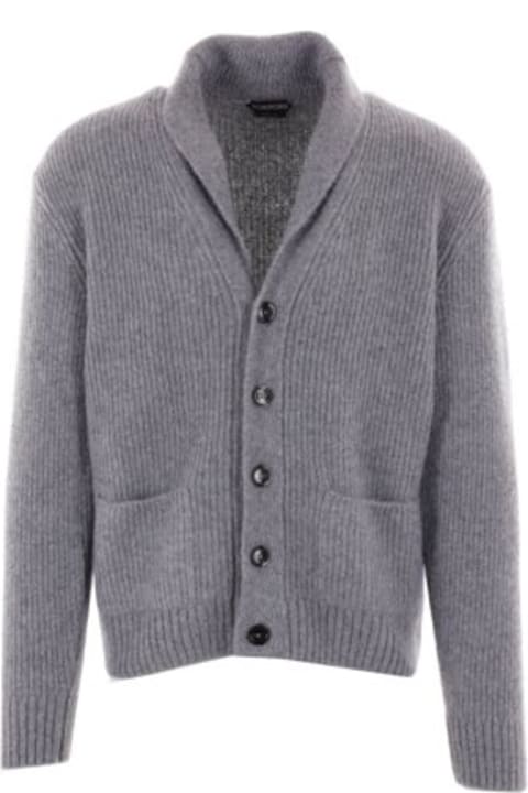 Sweaters for Men Tom Ford Brushed Shawl Collar Cardigan