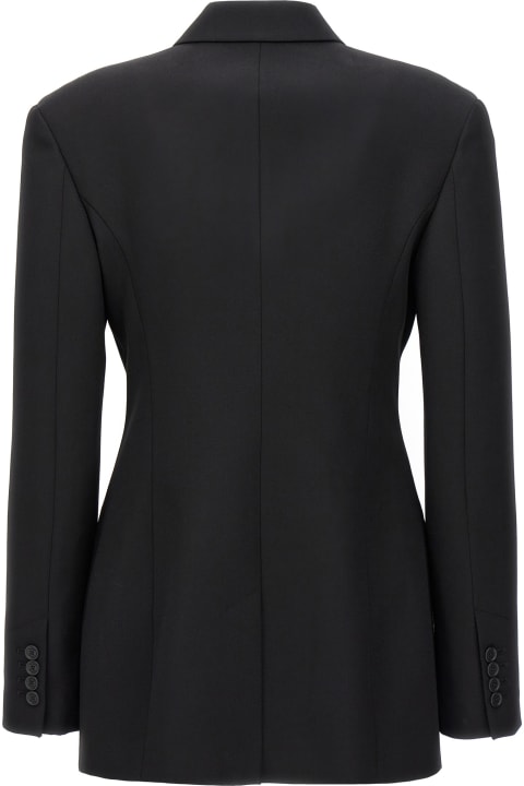 Off-White for Women Off-White Fitted Single-breasted Virgin Wool Blazer