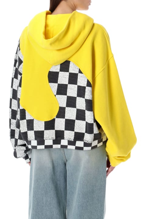 ERL for Women ERL Checked Swirl Hoodie