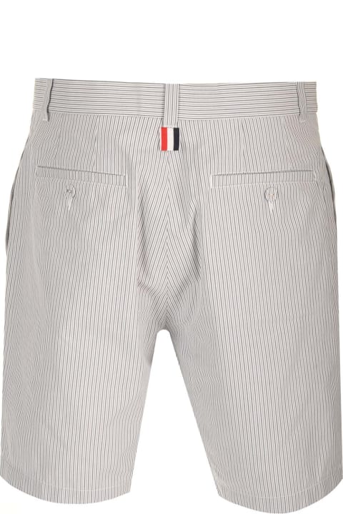 Thom Browne for Men Thom Browne Striped Cotton Bermuda Shorts