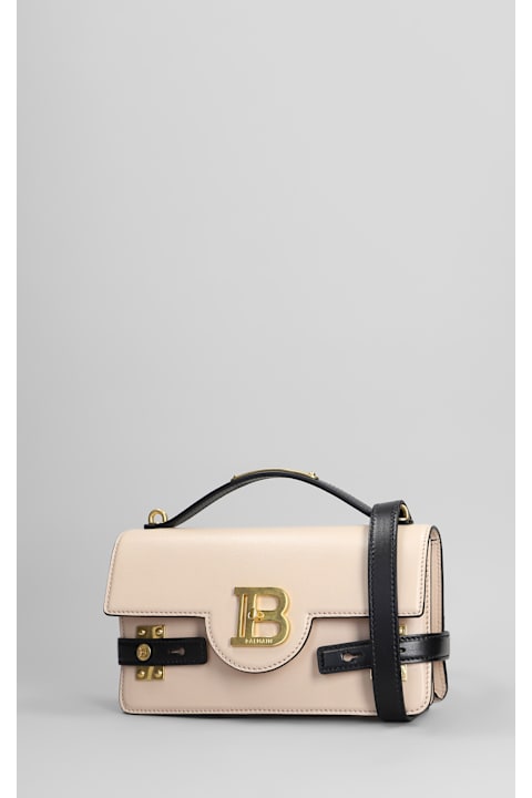 Balmain Bags for Women Balmain B Buzz 24 Shoulder Bag In Rose-pink Leather
